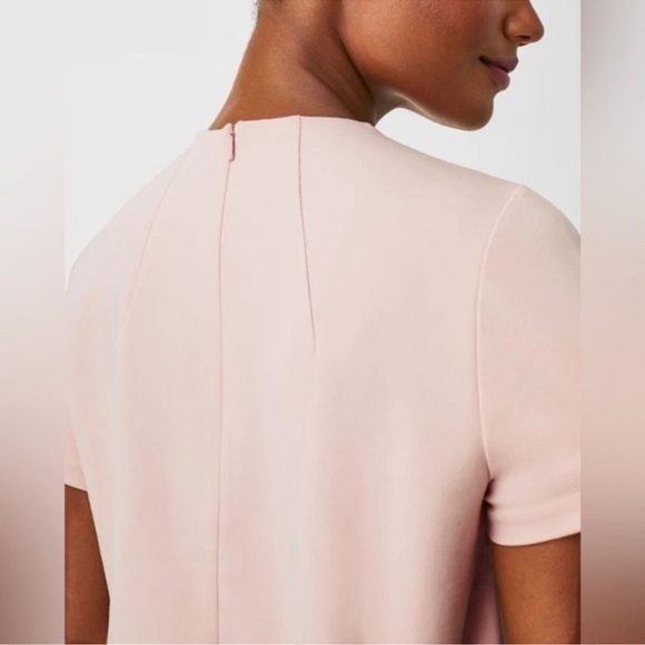 Spanx The Perfect Funnel Short Sleeve Tee Pale Pink Ponte - Picture 10 of 10